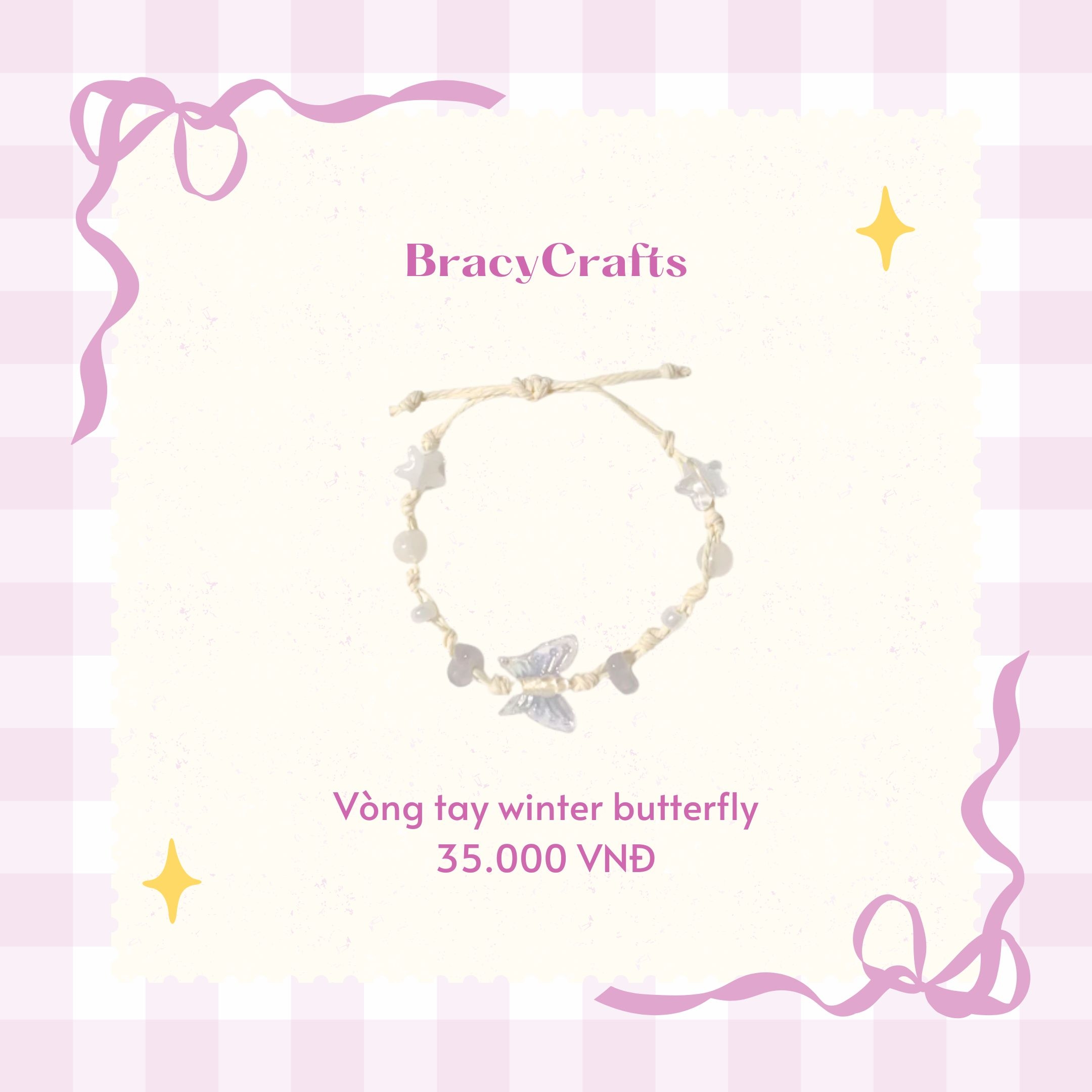 Vòng tay winter butterfly