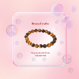 Vòng Tay Đá Mắt Hổ Nâu - Hình thu nhỏ 3