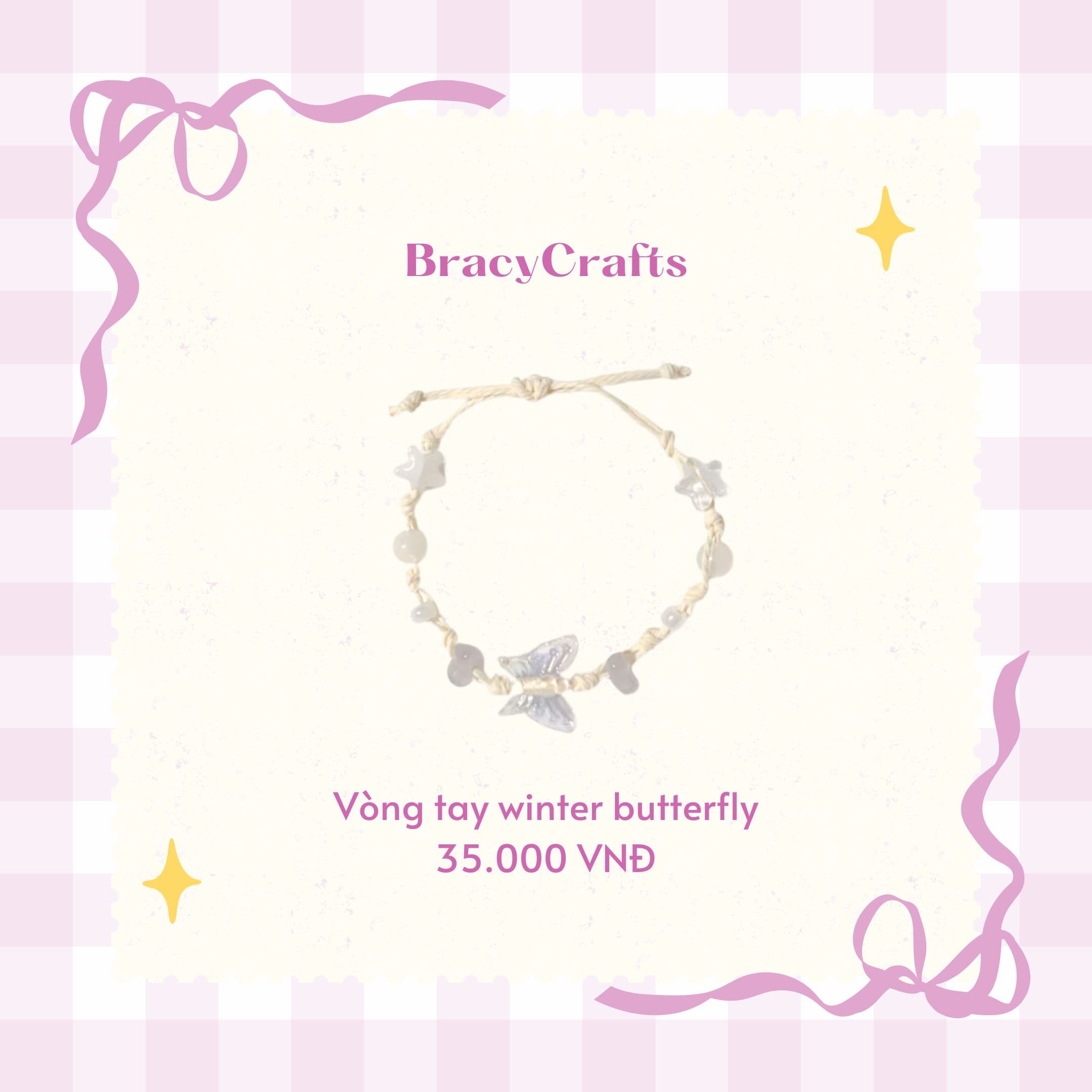 Vòng tay winter butterfly