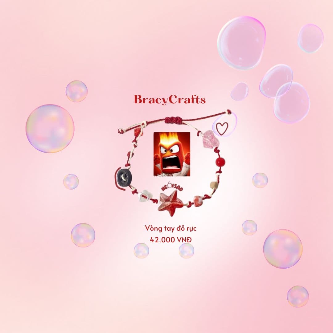 Vòng tay Inside Out 2 cảm xúc